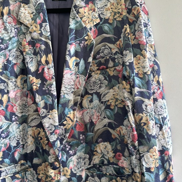 Vintage San Moire floral blazer - Picture 2 of 4